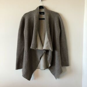 Zara Drapey Waterfall Wool Blend Cardigan
